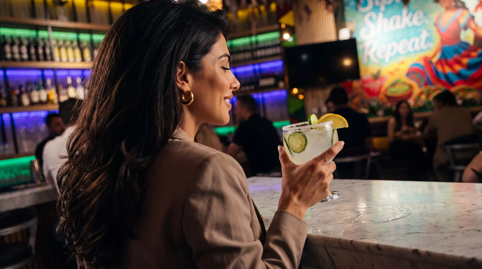 Happy hour at Señorritas West Bay